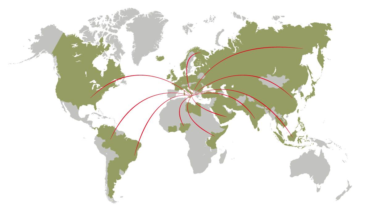 We export our oil to more than 50 countries around the world